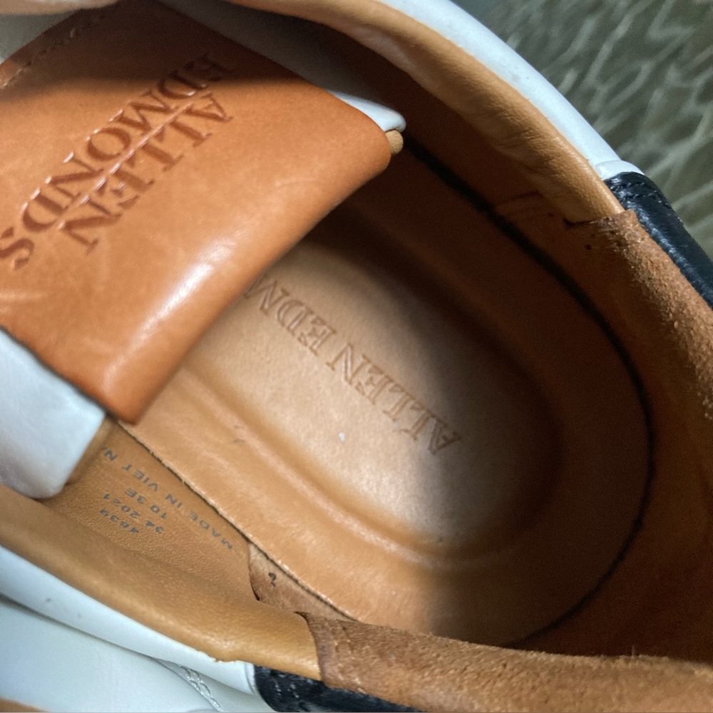LIKE NEW!  Allen Edmonds Men’s Alpha Sneaker - White - Picture 10 of 14
